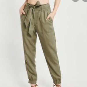 Black Belted Drapey Joggers M